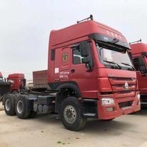 Desenho de pneu sem tubo Sinotruk usado HOWO 371 Truck Head Tractor Dump Truck com desconto
