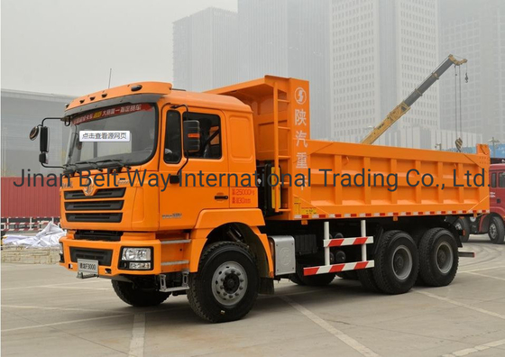 Caminhão de descarga F3000 Shacman usado estável com motor Weichai 380HP e tipo de condução 6 * 4