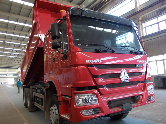 Peças pesadas 6×4 roda motriz Sinotruk HOWO camiões de descarga de lixo deslizador com certificação ISO pneus