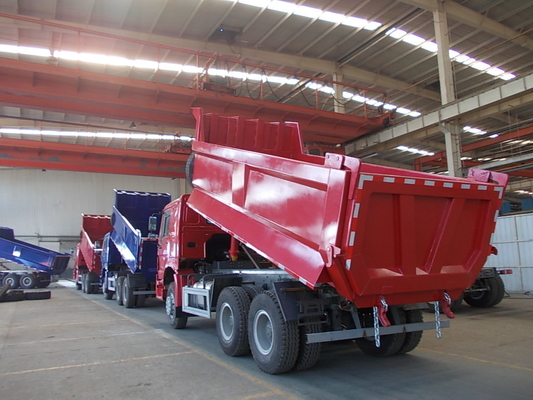 Peças pesadas 6×4 roda motriz Sinotruk HOWO camiões de descarga de lixo deslizador com certificação ISO pneus