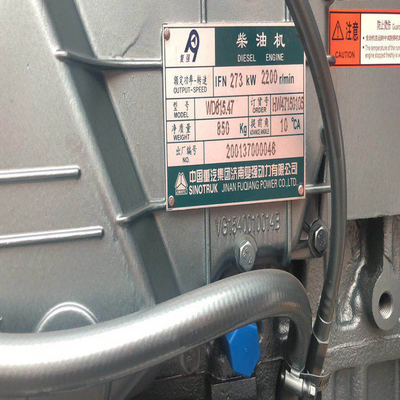 Instalação do motor HOWO de ignição elétrica para camião pesadowd615.47 e pronto para ser enviado