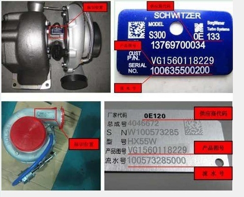 Compressor de componentes ETS de carroceria de aço para o motor Sinotruk HOWO Turbo Wd615.47 Vg1560118229