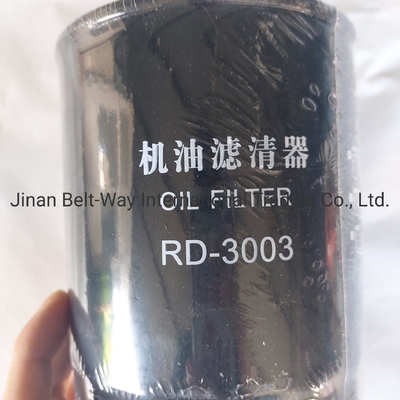 Peças sobressalentes de camião Filtro de óleo Rd-3003 Filtro preto com prazo de entrega estimado