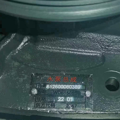 Bomba de água 612600060389 para caminhão Sinotruck HOWO Shacman FAW Dongfeng Peças sobressalentes originais