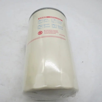 Elementos de filtro de óleo de motor Vg1246070031 para motores padrão de peças de camião HOWO A7