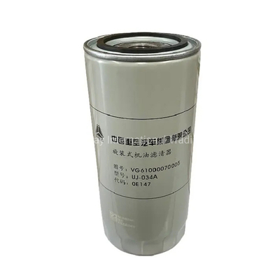 Filtro de motor Sinotruk Jx0818 Filtro de óleo VG61000070005 para camião HOWO